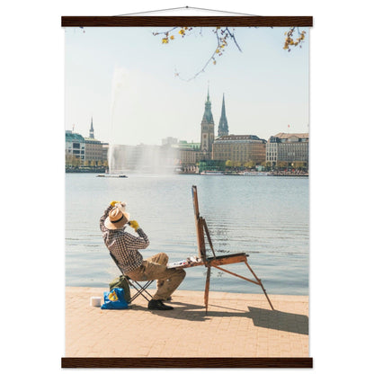 Maler an der Alster in Hamburg - Printree.ch Alster, Deutschland, Foto, Fotografie, Freiluftmalerei, Hamburg, kreative Kunst, Kunst, Künstler, Landschaftsmalerei, Maler, Malerei, Natur, Reisen, Stadtbild, unsplash