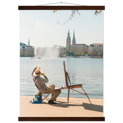 Maler an der Alster in Hamburg - Printree.ch Alster, Deutschland, Foto, Fotografie, Freiluftmalerei, Hamburg, kreative Kunst, Kunst, Künstler, Landschaftsmalerei, Maler, Malerei, Natur, Reisen, Stadtbild, unsplash