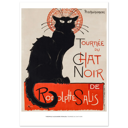 "Tournée du Chat Noir" von Théophile Alexandre Steinlen, Hochwertiger Kunstdruck,  21x29.7 cm / 8x12"-A3 (29.7 x 42  cm)-45x60 cm / 18x24″-50x70 cm / 20x28″-60x80 cm / 24x32″-70x100 cm / 28x40″,  Printree.ch