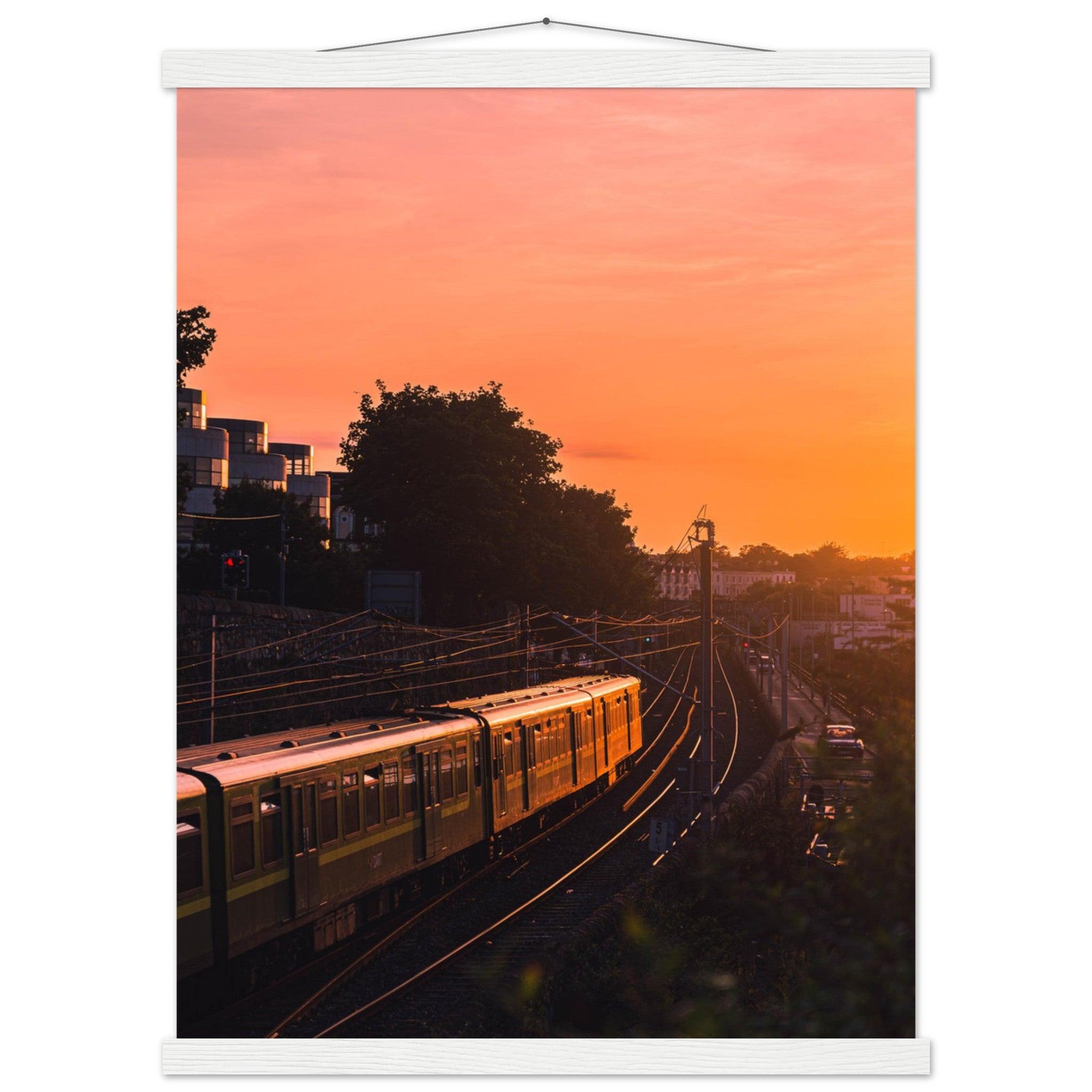 Abendsonne Zug in Dublin - Printree.ch Abendsonne, Bahnhof, Dublin, Eisenbahn, Foto, Fotografie, Irland, Reise, Reisen, Sonnenuntergang, Stadtlandschaft, unsplash, Verkehrsmittel, Zug, öffentlicher Verkehr