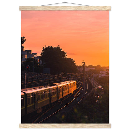 Abendsonne Zug in Dublin - Printree.ch Abendsonne, Bahnhof, Dublin, Eisenbahn, Foto, Fotografie, Irland, Reise, Reisen, Sonnenuntergang, Stadtlandschaft, unsplash, Verkehrsmittel, Zug, öffentlicher Verkehr