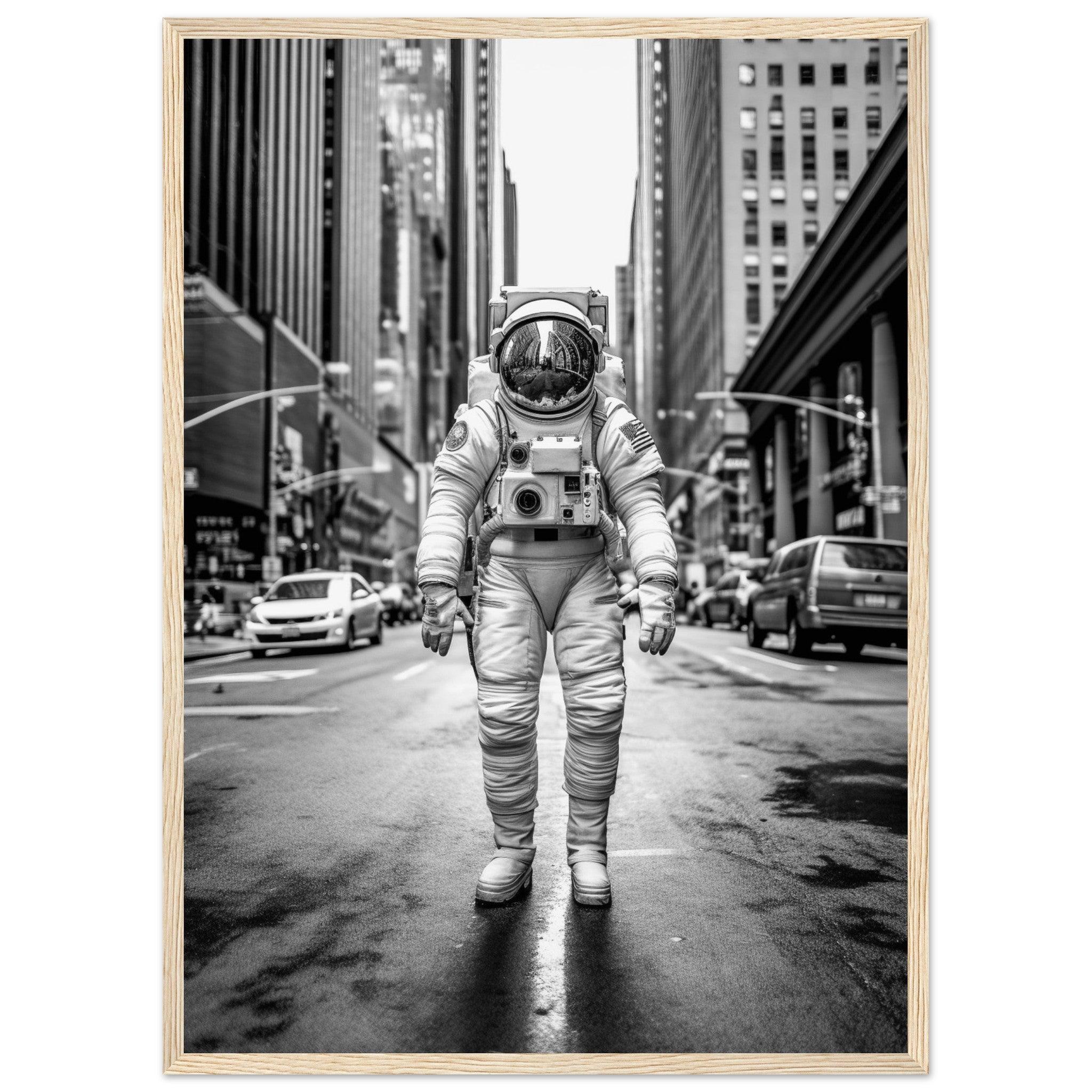 Astronaut 5th Avenue - Printree.ch AI, Andri Hofmann, Poster, Raumfahrt