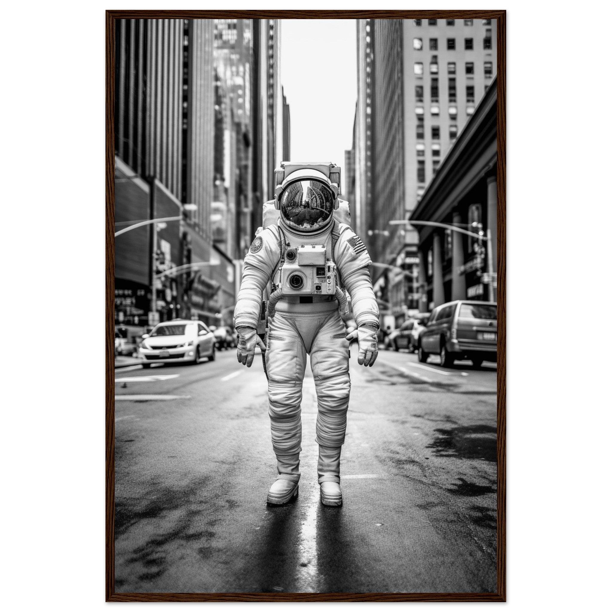 Astronaut 5th Avenue - Printree.ch AI, Andri Hofmann, Poster, Raumfahrt