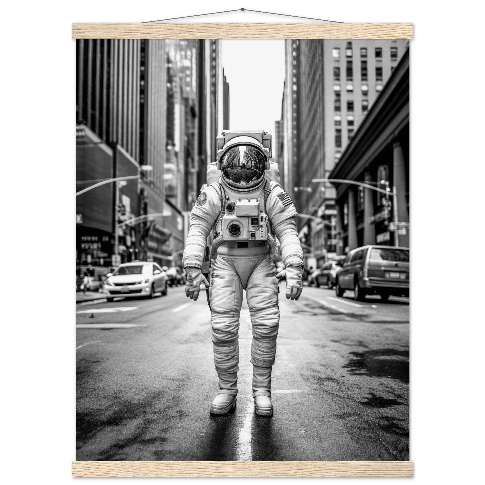 Astronaut 5th Avenue - Printree.ch AI, Andri Hofmann, Poster, Raumfahrt