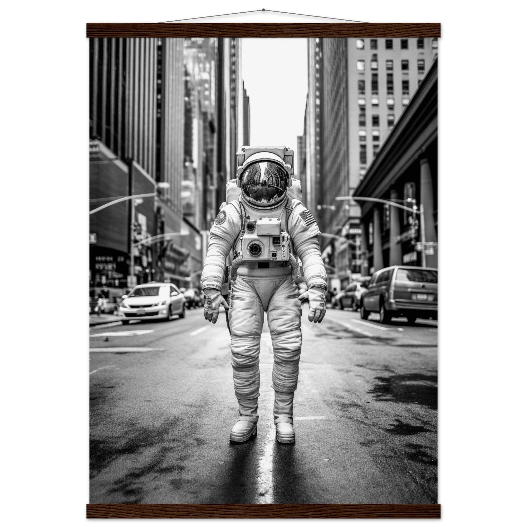 Astronaut 5th Avenue - Printree.ch AI, Andri Hofmann, Poster, Raumfahrt