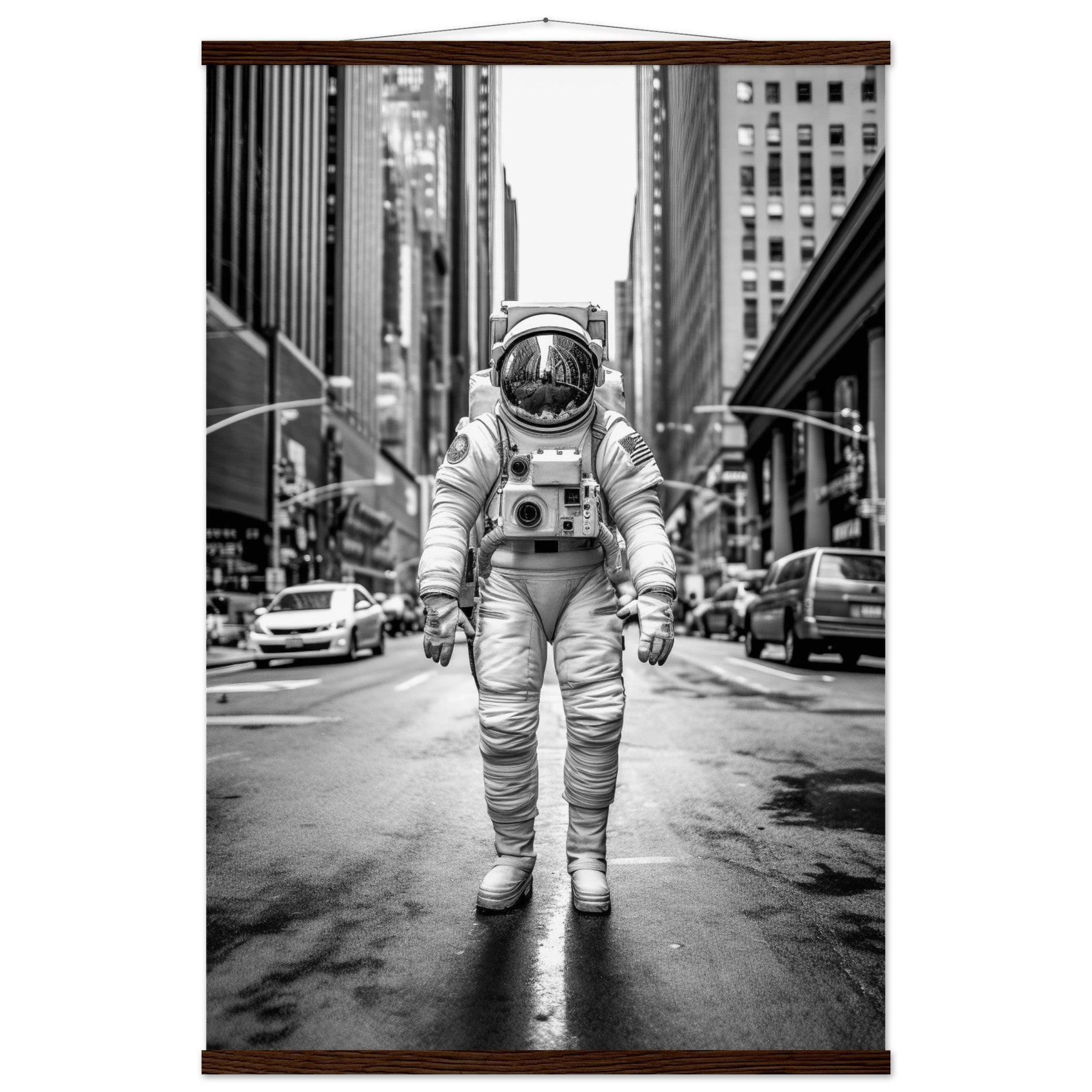 Astronaut 5th Avenue - Printree.ch AI, Andri Hofmann, Poster, Raumfahrt