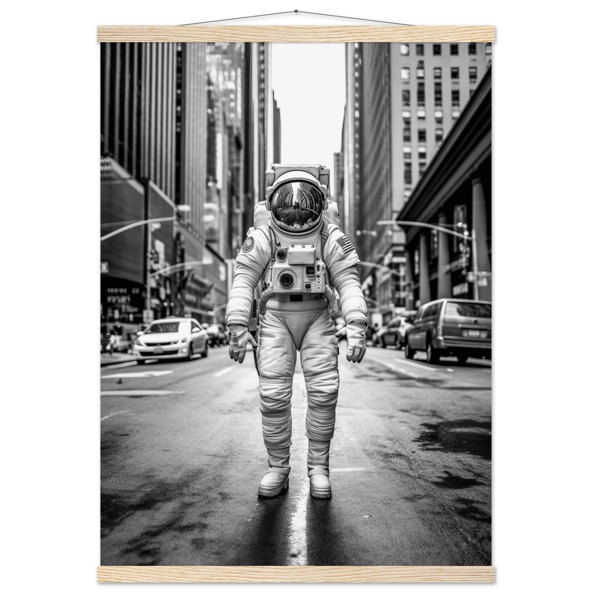 Astronaut 5th Avenue - Printree.ch AI, Andri Hofmann, Poster, Raumfahrt