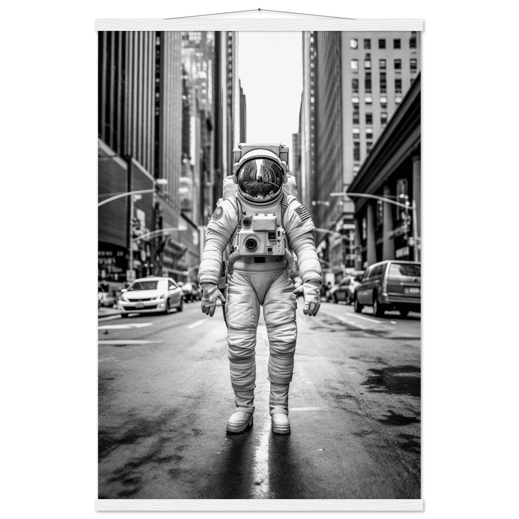 Astronaut 5th Avenue - Printree.ch AI, Andri Hofmann, Poster, Raumfahrt