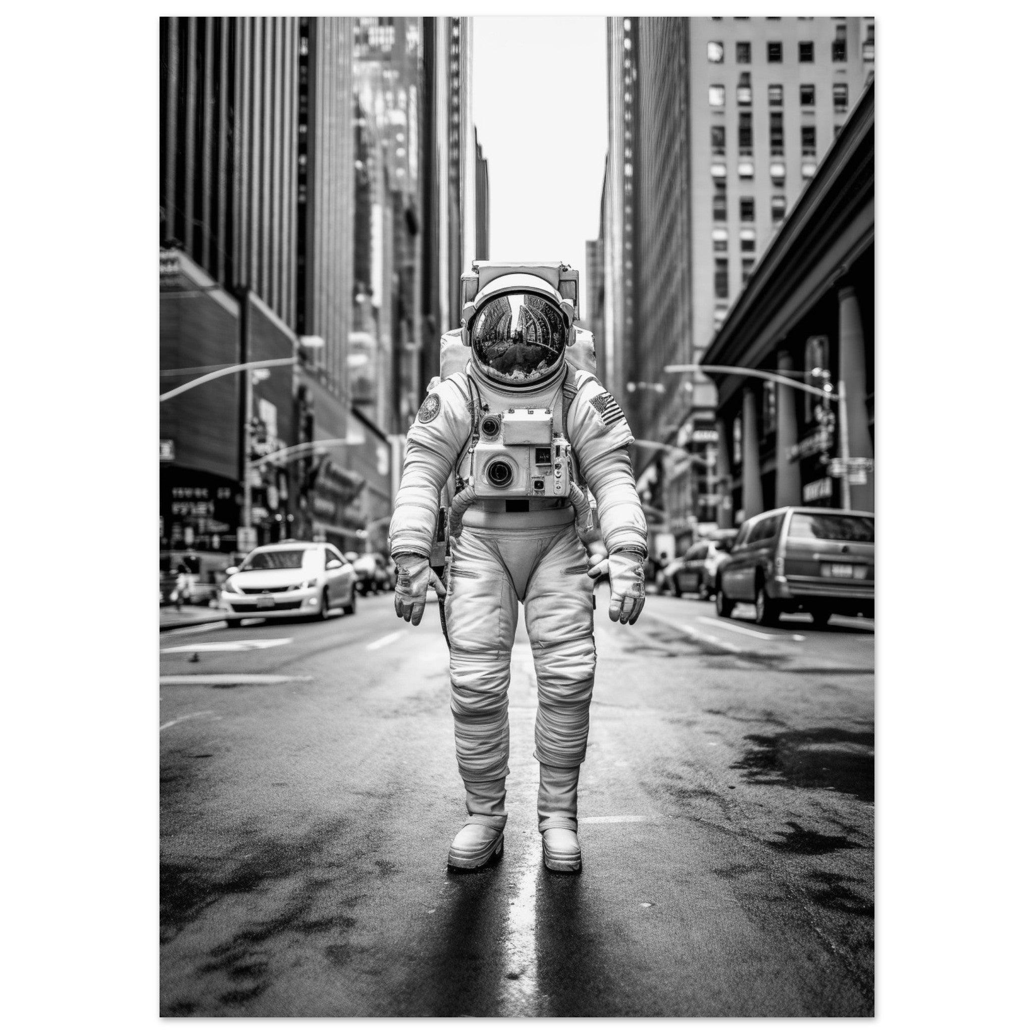 Astronaut 5th Avenue - Printree.ch AI, Andri Hofmann, Poster, Raumfahrt