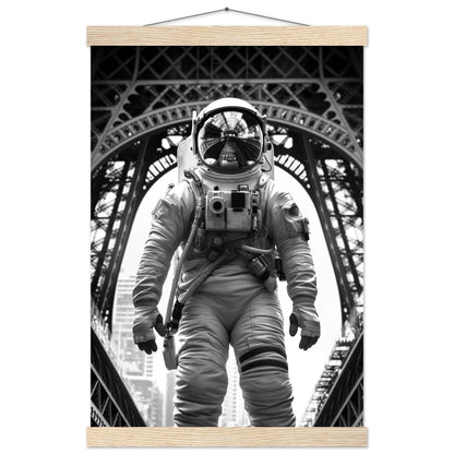 Astronaut Eiffelturm - Printree.ch AI, Andri Hofmann, Poster, Raumfahrt