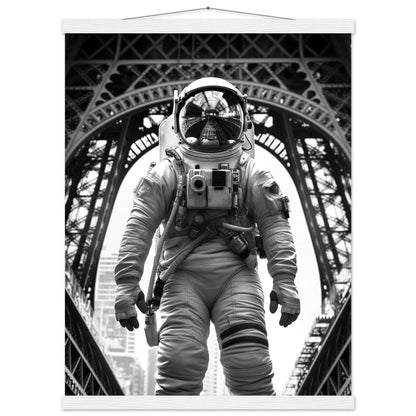 Astronaut Eiffelturm - Printree.ch AI, Andri Hofmann, Poster, Raumfahrt