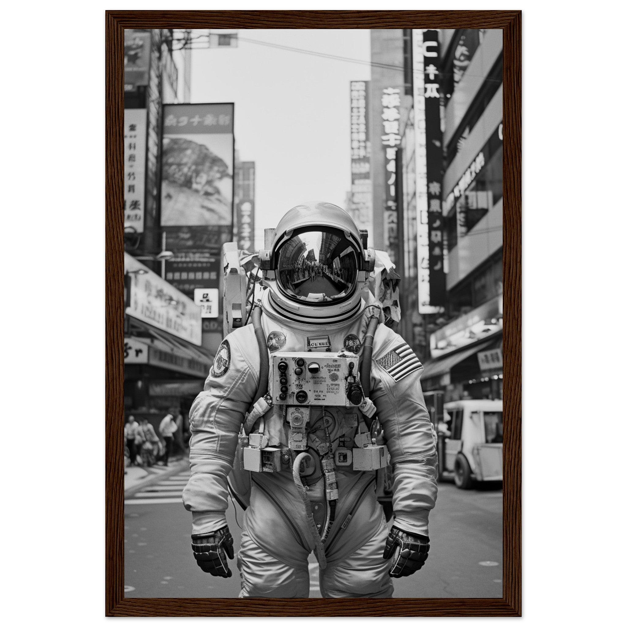 Astronaut Japan - Printree.ch AI, Andri Hofmann, Poster, Raumfahrt