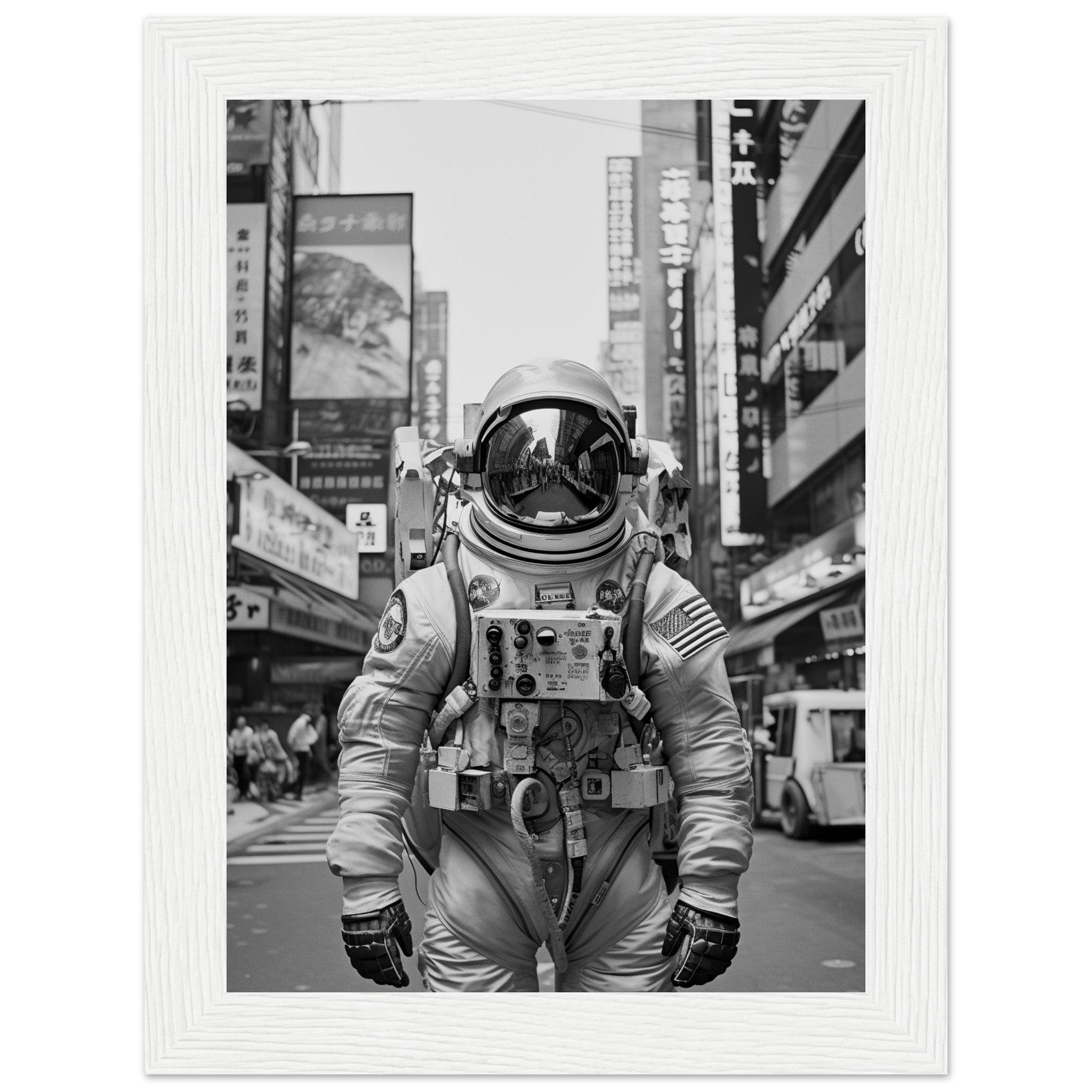 Astronaut Japan - Printree.ch AI, Andri Hofmann, Poster, Raumfahrt