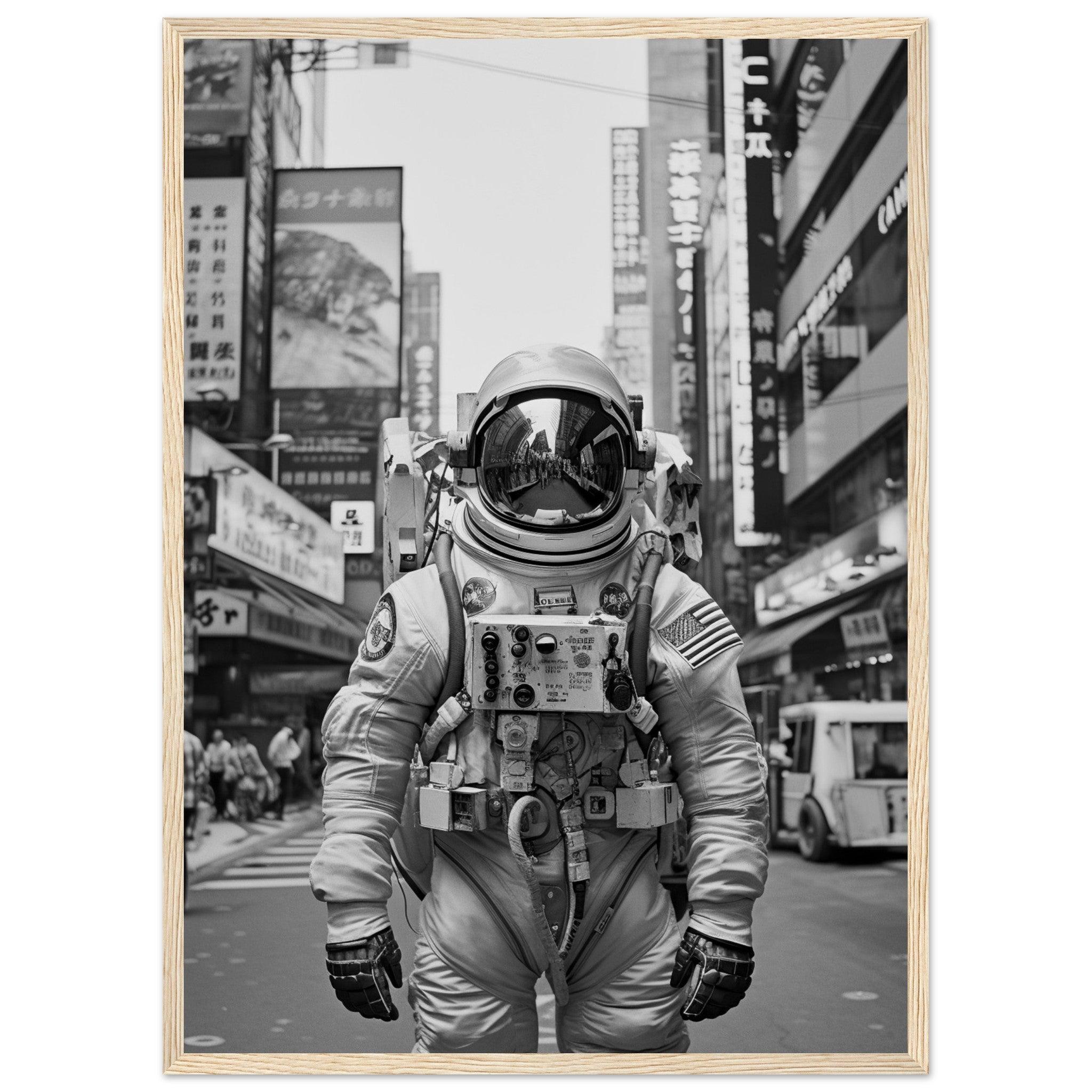 Astronaut Japan - Printree.ch AI, Andri Hofmann, Poster, Raumfahrt