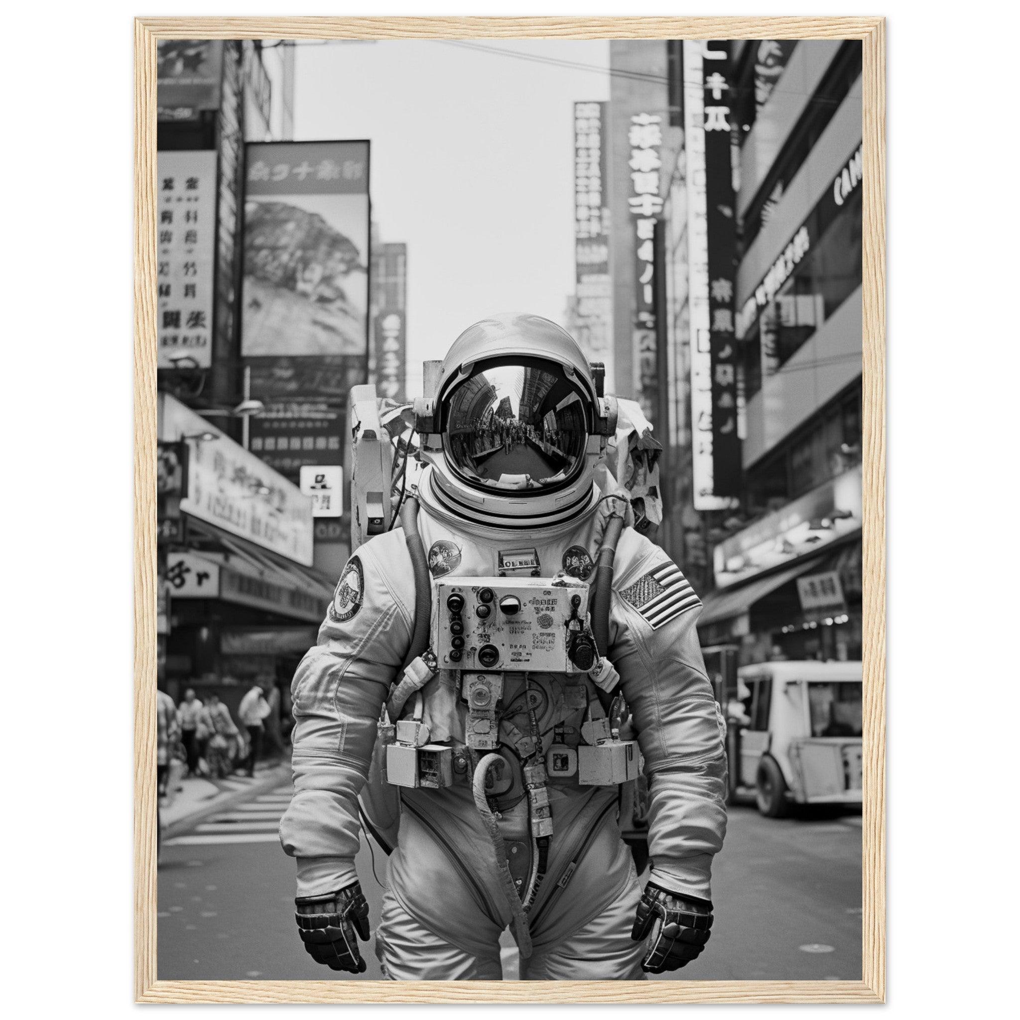 Astronaut Japan - Printree.ch AI, Andri Hofmann, Poster, Raumfahrt