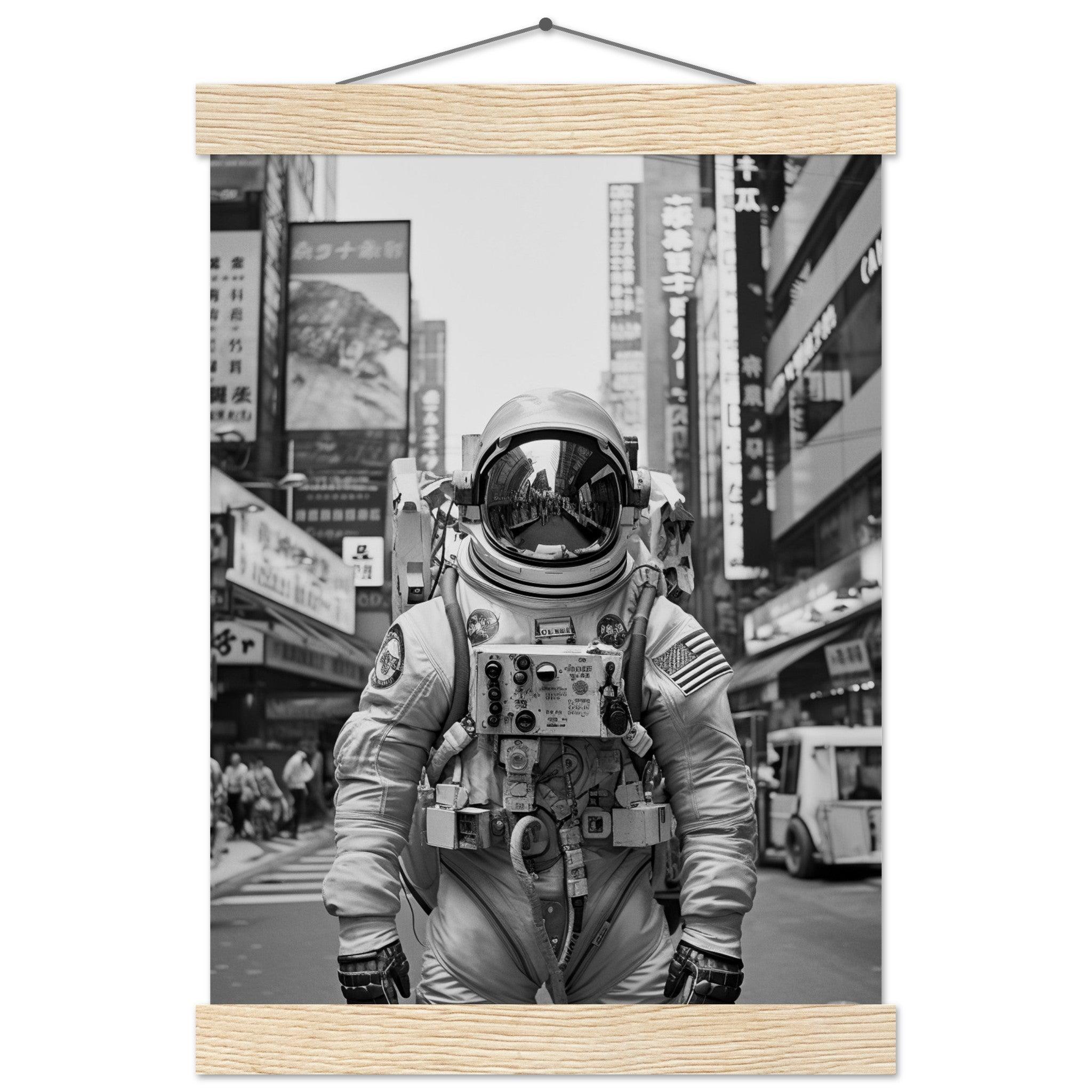 Astronaut Japan - Printree.ch AI, Andri Hofmann, Poster, Raumfahrt