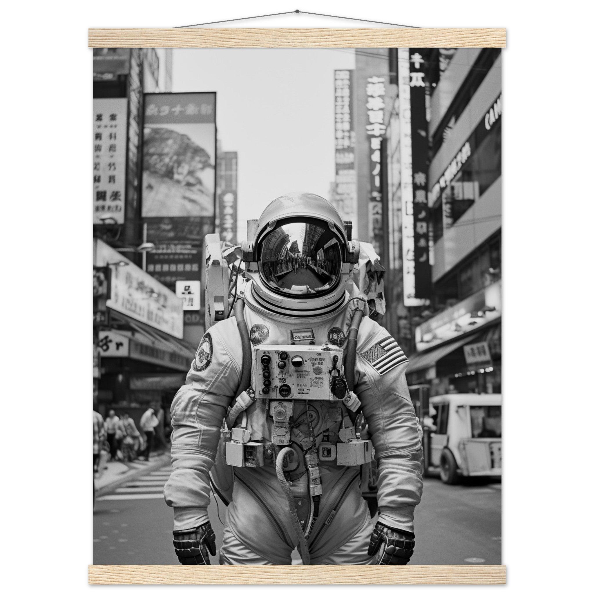 Astronaut Japan - Printree.ch AI, Andri Hofmann, Poster, Raumfahrt