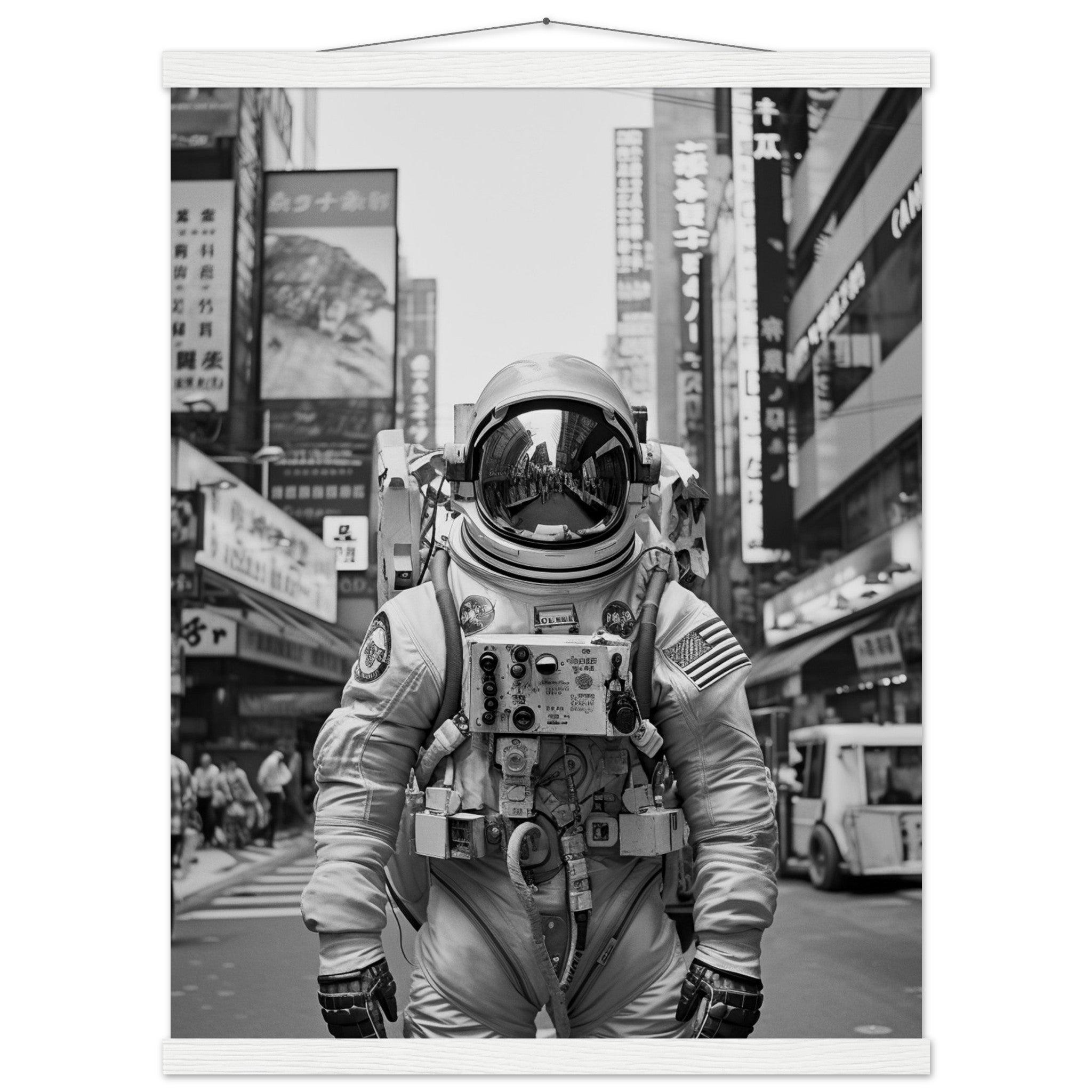 Astronaut Japan - Printree.ch AI, Andri Hofmann, Poster, Raumfahrt