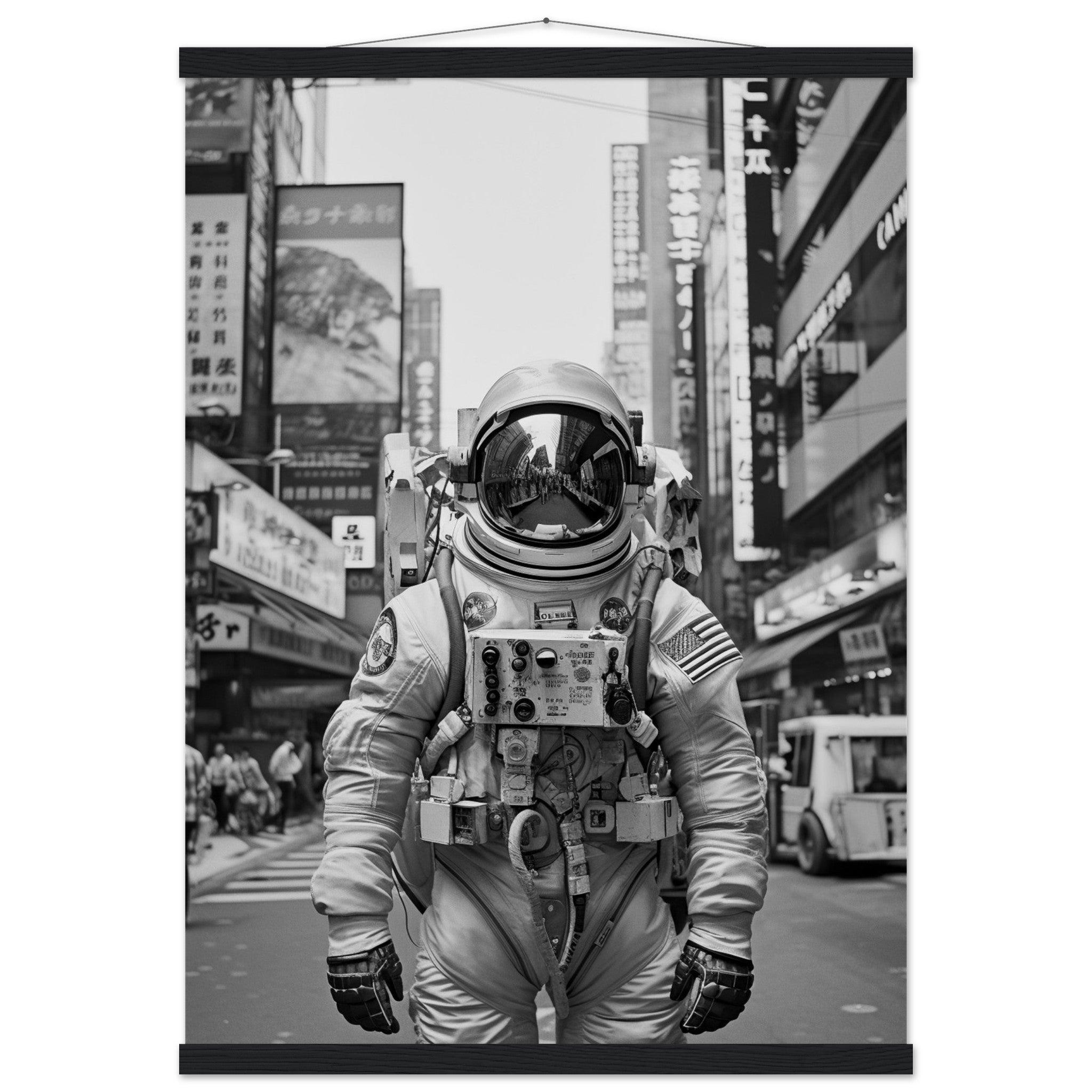 Astronaut Japan - Printree.ch AI, Andri Hofmann, Poster, Raumfahrt