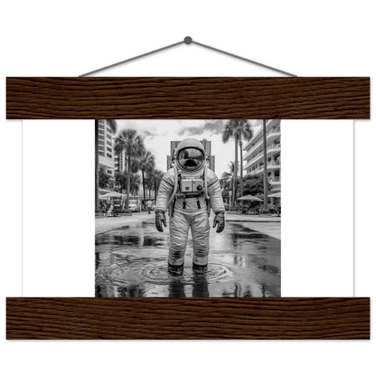 Astronaut Miami - Printree.ch AI, Andri Hofmann, Poster, Raumfahrt