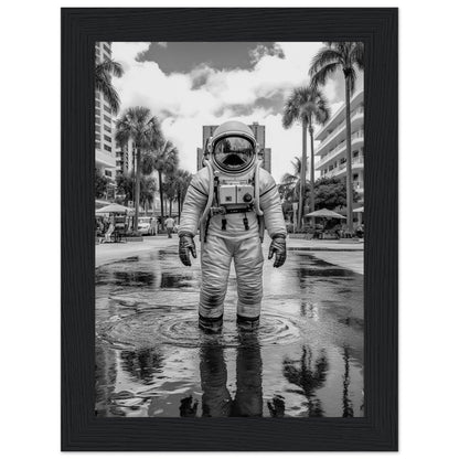 Astronaut Miami - Printree.ch AI, Andri Hofmann, Poster, Raumfahrt