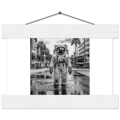 Astronaut Miami - Printree.ch AI, Andri Hofmann, Poster, Raumfahrt