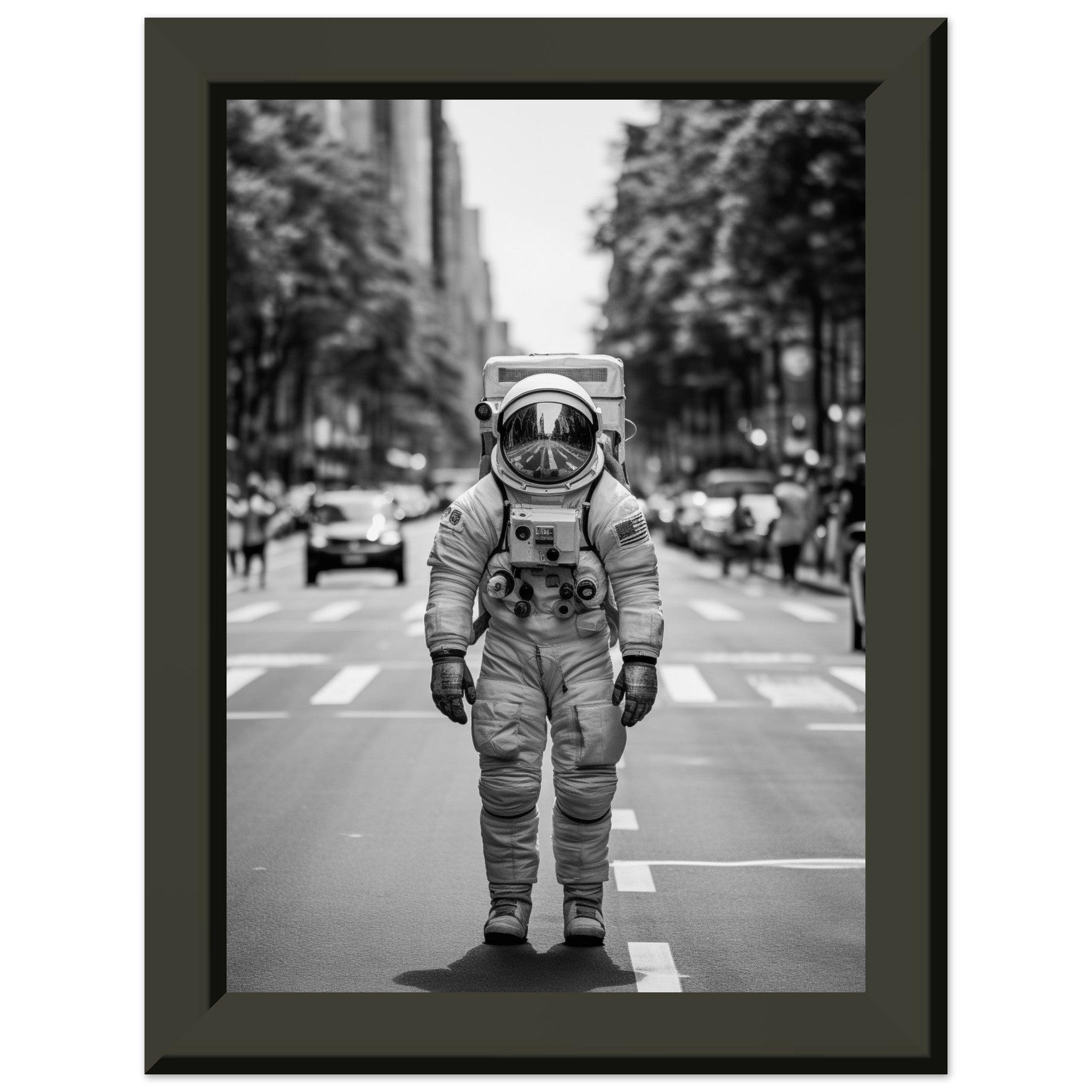 Astronaut Paris - Printree.ch AI, Andri Hofmann, Poster, Raumfahrt