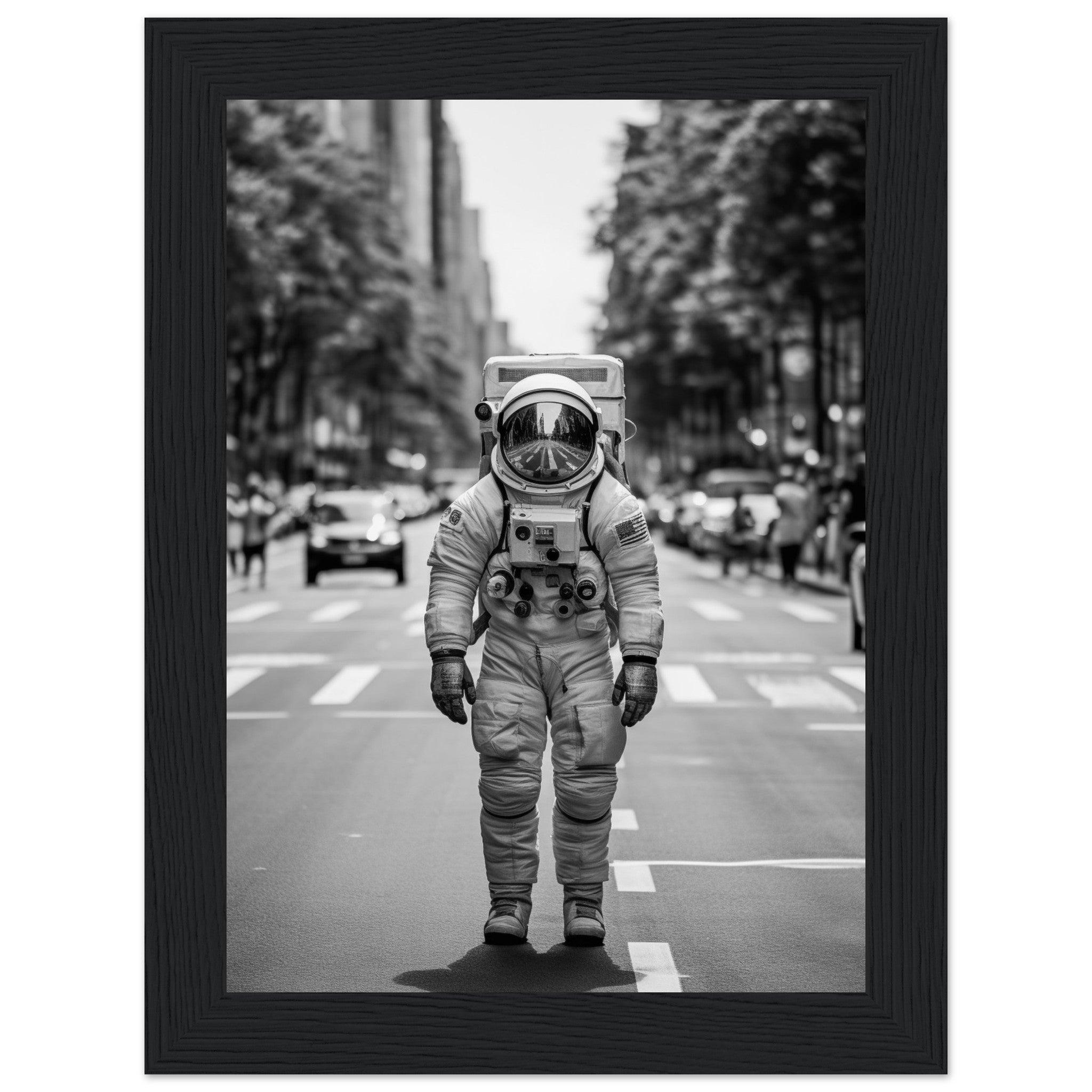 Astronaut Paris - Printree.ch AI, Andri Hofmann, Poster, Raumfahrt