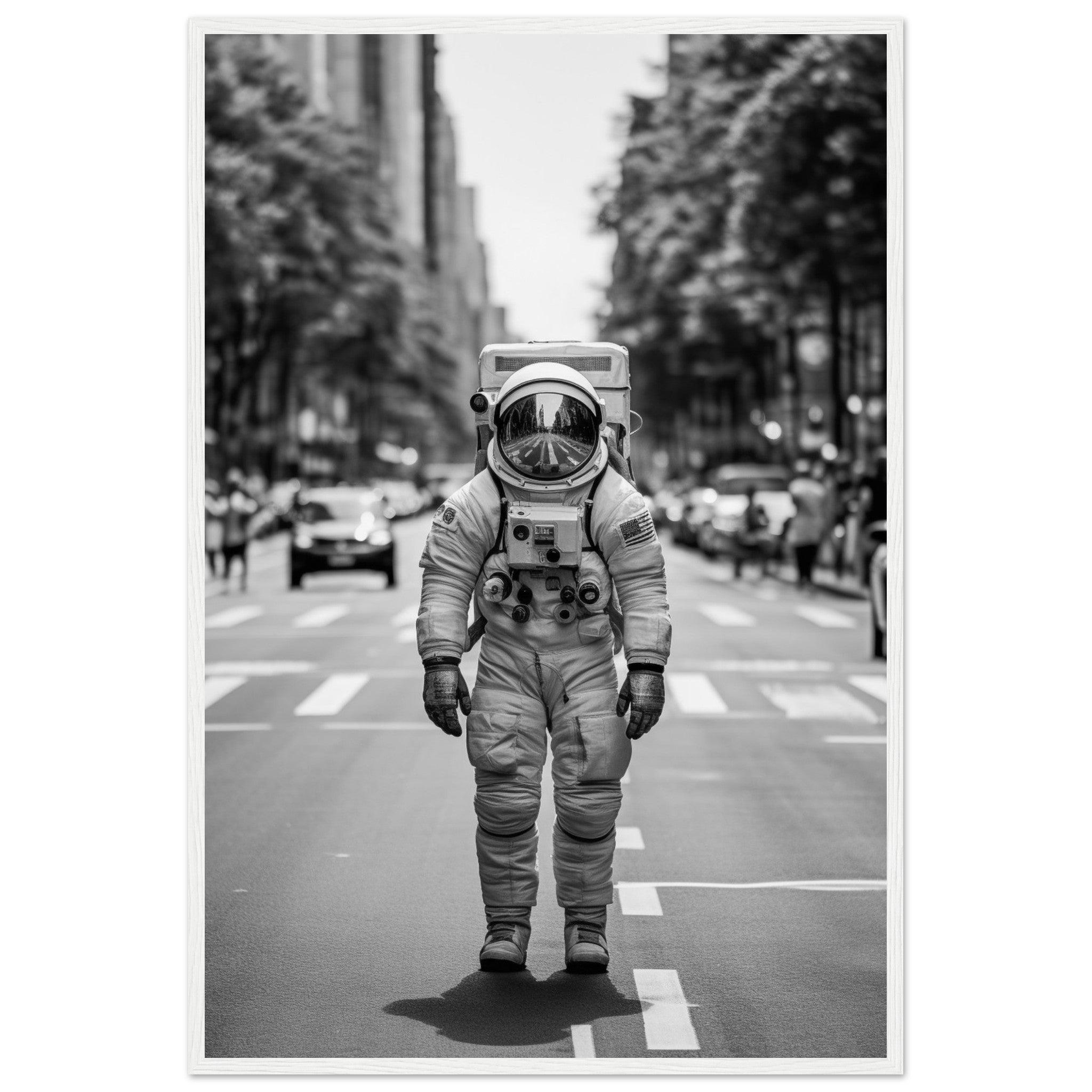 Astronaut Paris - Printree.ch AI, Andri Hofmann, Poster, Raumfahrt