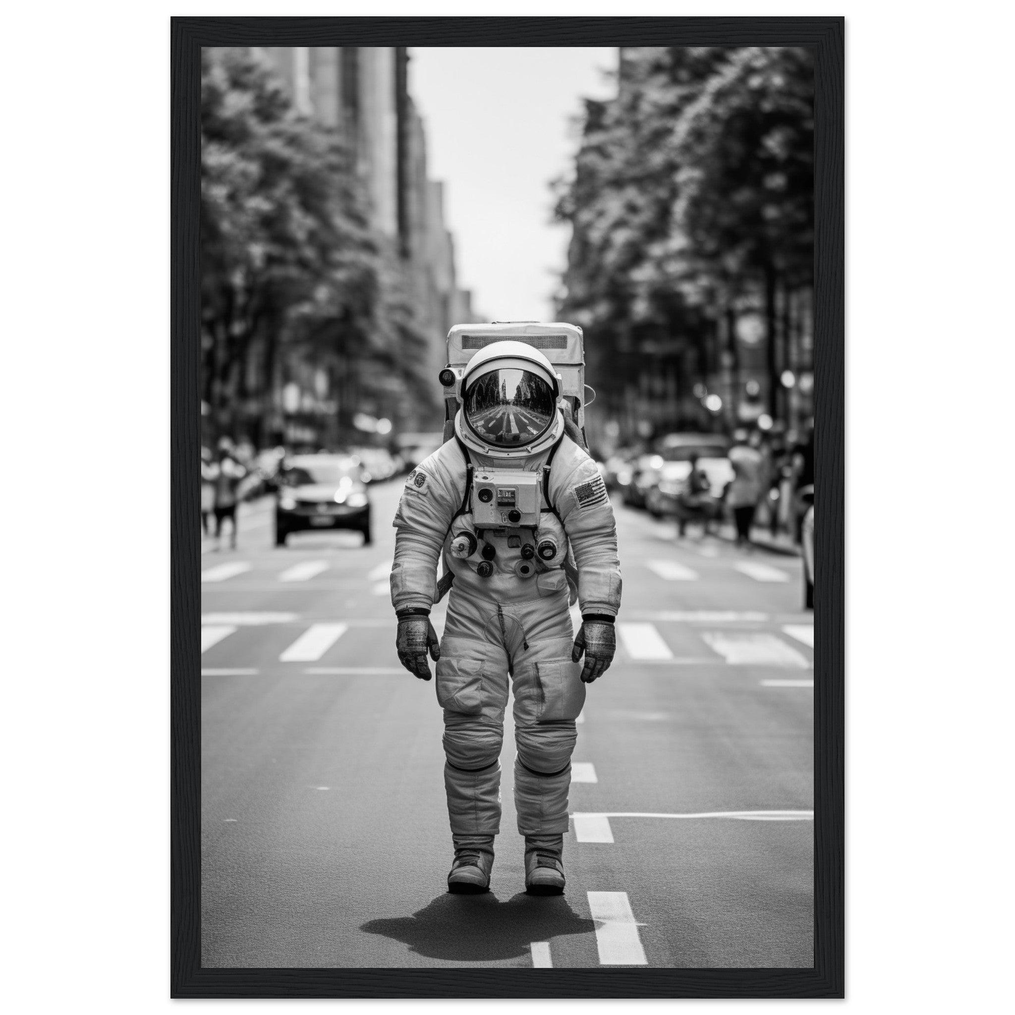 Astronaut Paris - Printree.ch AI, Andri Hofmann, Poster, Raumfahrt