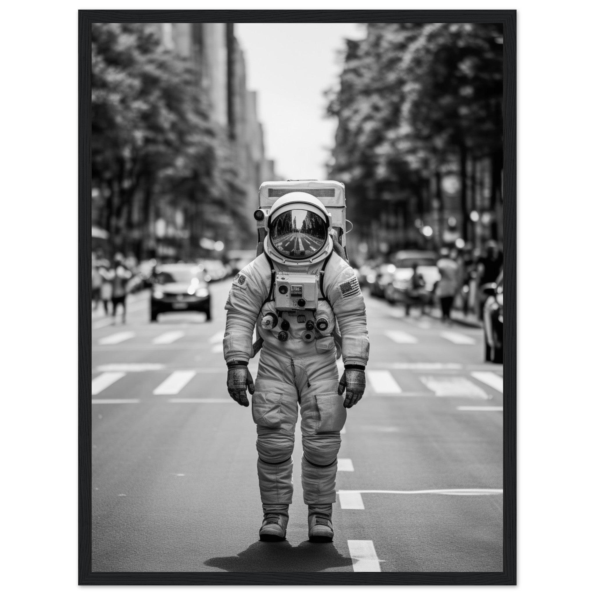 Astronaut Paris - Printree.ch AI, Andri Hofmann, Poster, Raumfahrt