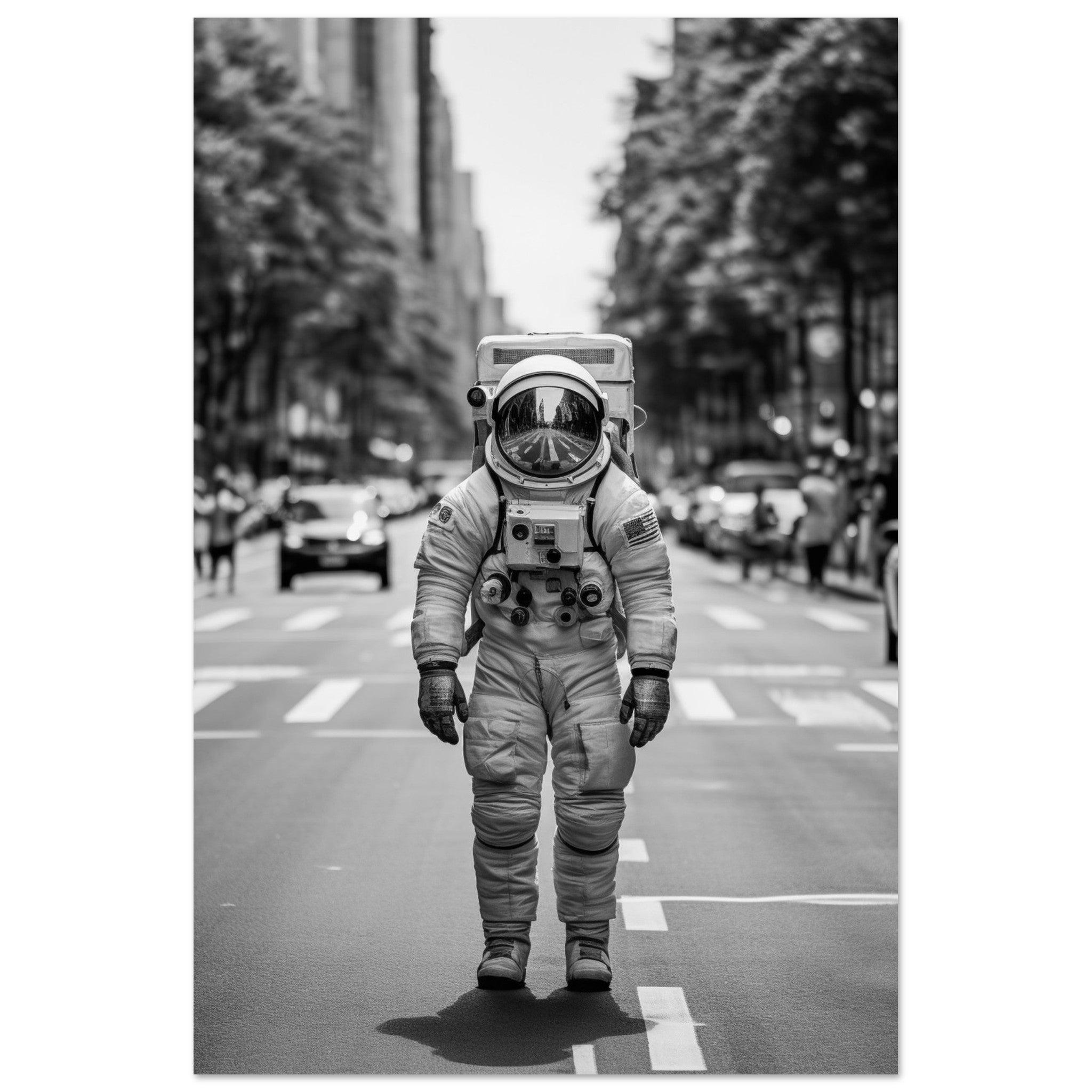 Astronaut Paris - Printree.ch AI, Andri Hofmann, Poster, Raumfahrt