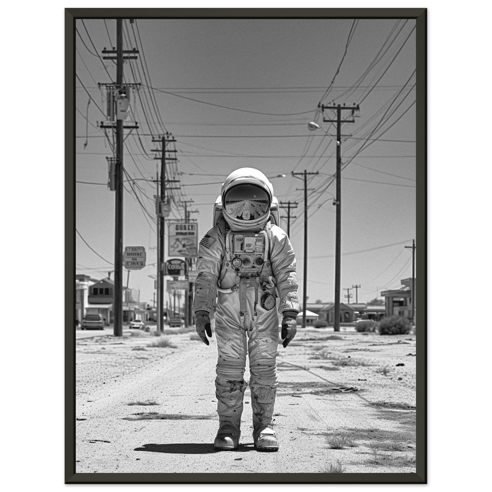 Astronaut Route66 - Printree.ch AI, Andri Hofmann, Poster, Raumfahrt