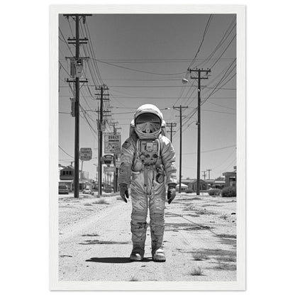 Astronaut Route66 - Printree.ch AI, Andri Hofmann, Poster, Raumfahrt