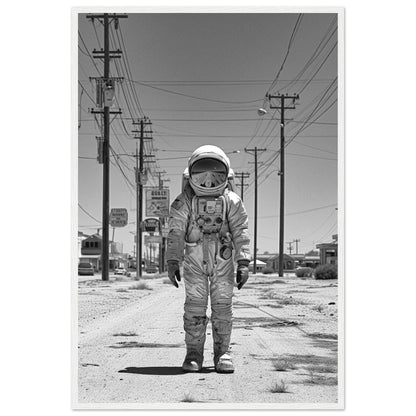 Astronaut Route66 - Printree.ch AI, Andri Hofmann, Poster, Raumfahrt