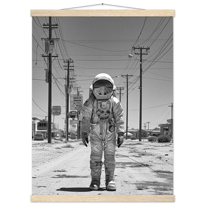 Astronaut Route66 - Printree.ch AI, Andri Hofmann, Poster, Raumfahrt