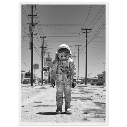 Astronaut Route66 - Printree.ch AI, Andri Hofmann, Poster, Raumfahrt