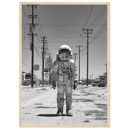 Astronaut Route66 - Printree.ch AI, Andri Hofmann, Poster, Raumfahrt