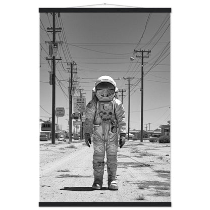 Astronaut Route66 - Printree.ch AI, Andri Hofmann, Poster, Raumfahrt