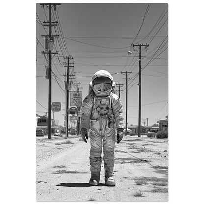 Astronaut Route66 - Printree.ch AI, Andri Hofmann, Poster, Raumfahrt