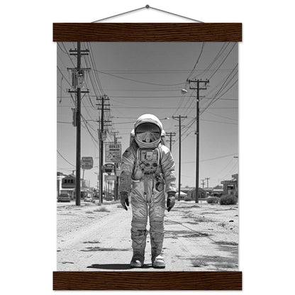 Astronaut Route66 - Printree.ch AI, Andri Hofmann, Poster, Raumfahrt