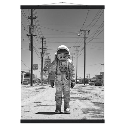 Astronaut Route66 - Printree.ch AI, Andri Hofmann, Poster, Raumfahrt