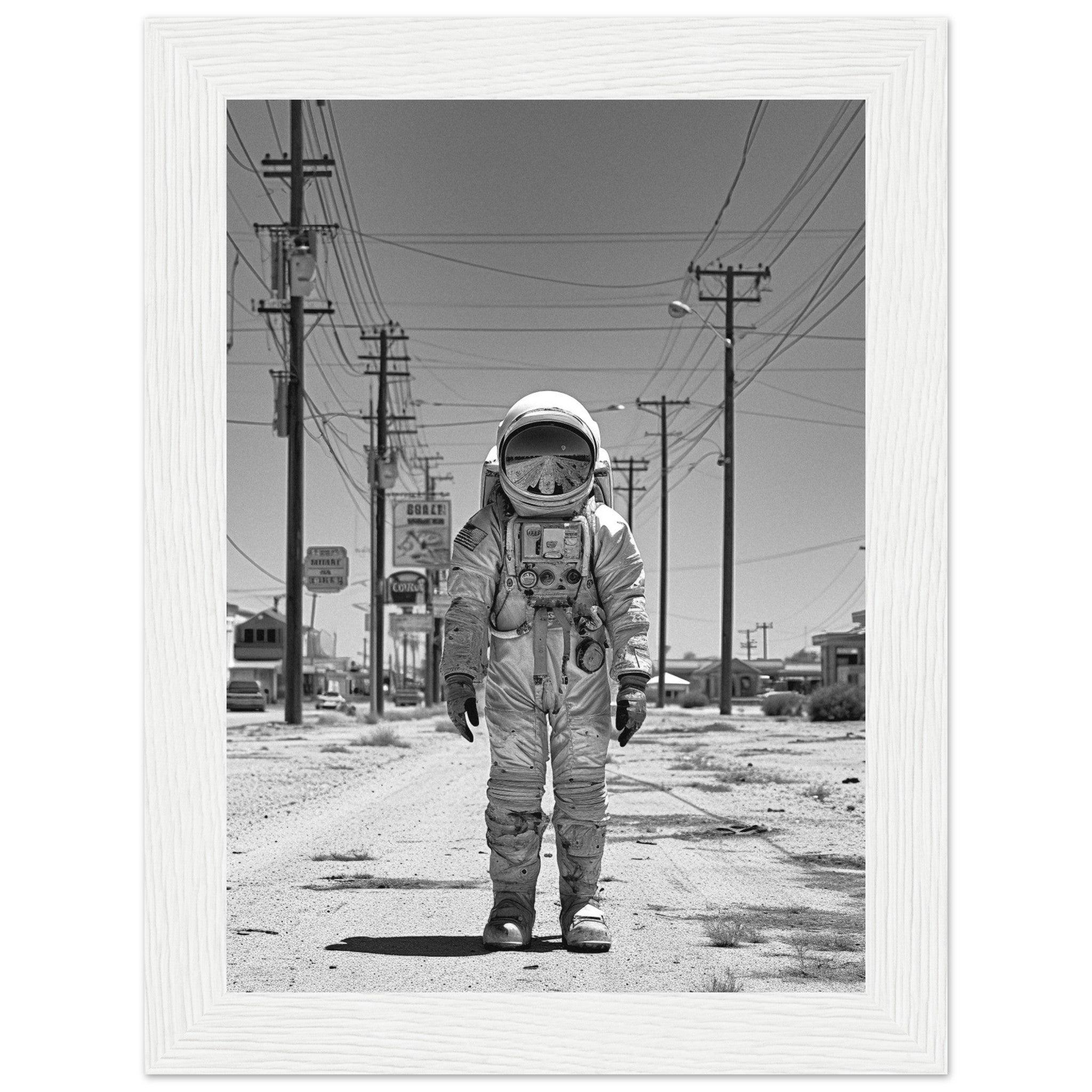 Astronaut Route66 - Printree.ch AI, Andri Hofmann, Poster, Raumfahrt