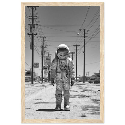 Astronaut Route66 - Printree.ch AI, Andri Hofmann, Poster, Raumfahrt