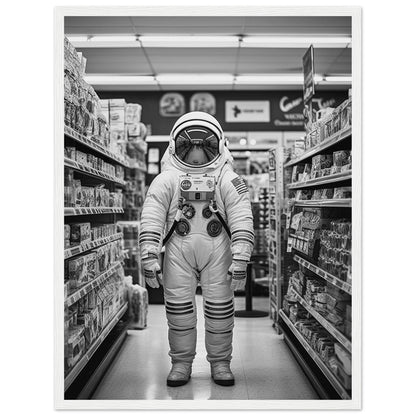 Astronaut Supermarket - Printree.ch AI, Andri Hofmann, Poster, Raumfahrt