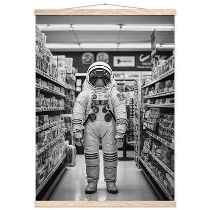 Astronaut Supermarket - Printree.ch AI, Andri Hofmann, Poster, Raumfahrt