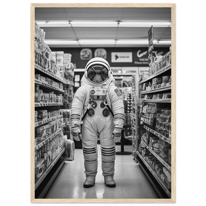 Astronaut Supermarket - Printree.ch AI, Andri Hofmann, Poster, Raumfahrt