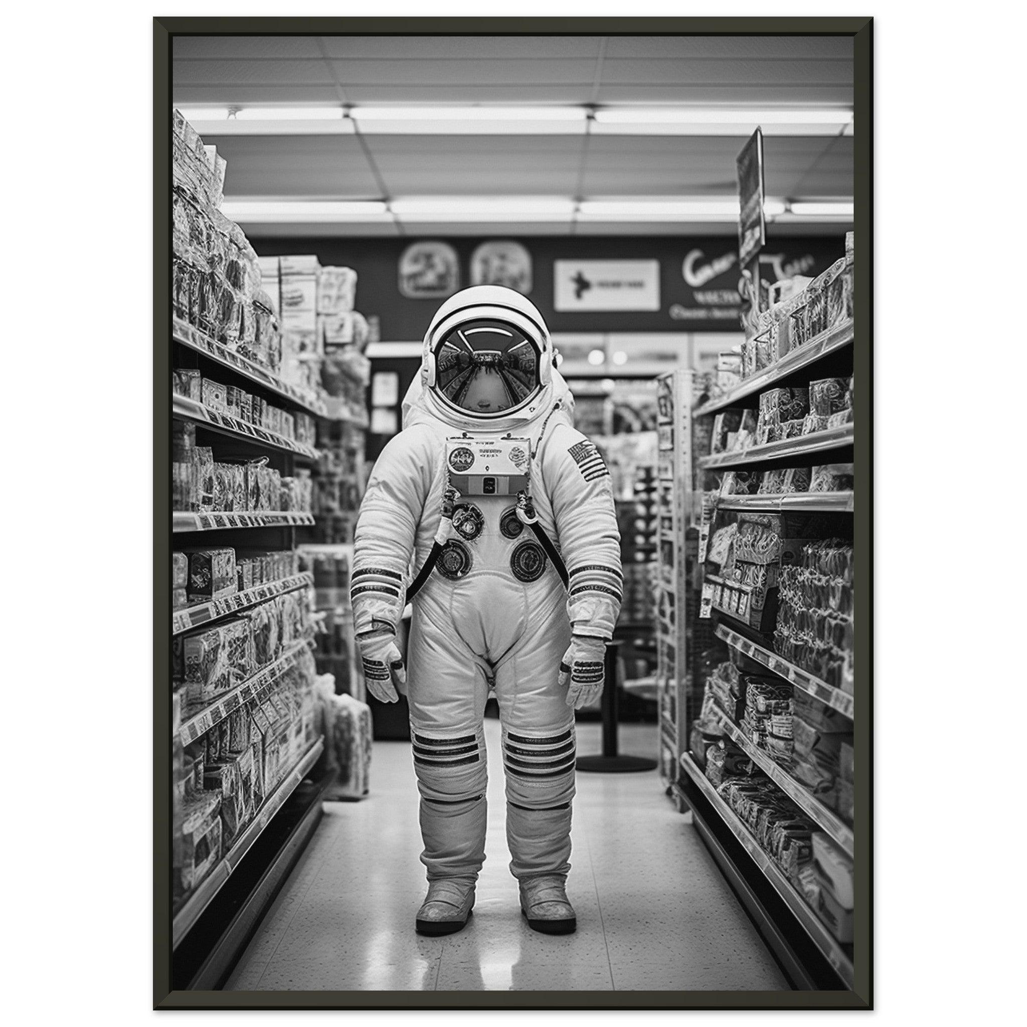 Astronaut Supermarket - Printree.ch AI, Andri Hofmann, Poster, Raumfahrt