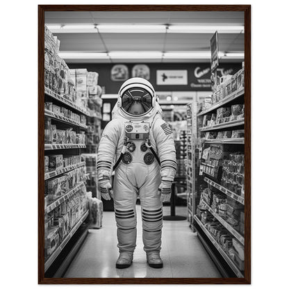 Astronaut Supermarket - Printree.ch AI, Andri Hofmann, Poster, Raumfahrt