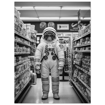 Astronaut Supermarket - Printree.ch AI, Andri Hofmann, Poster, Raumfahrt